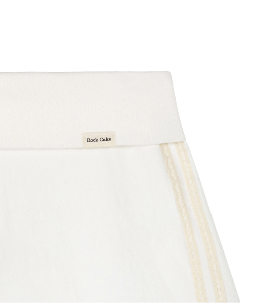 Banding Track Shorts - White