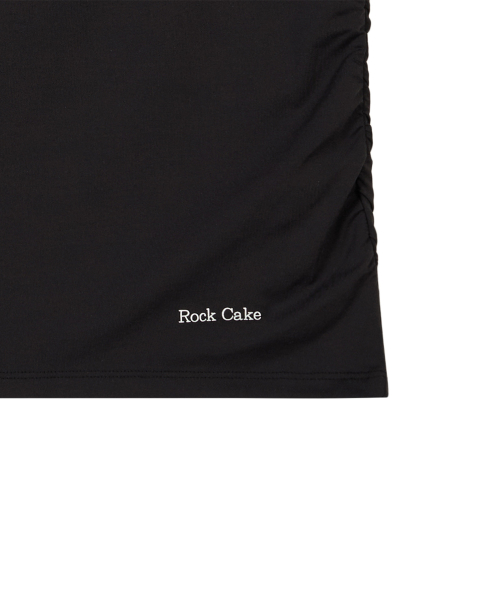 Drop Shoulder Twist Top - Black