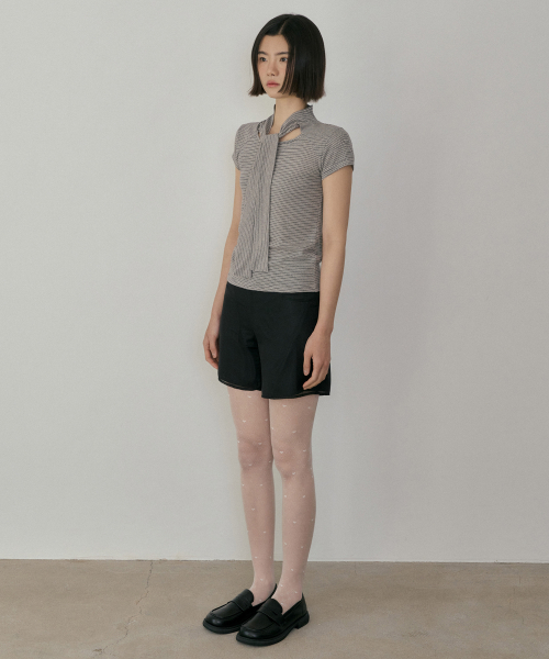 ASP CHIFFON SHORTS BLACK