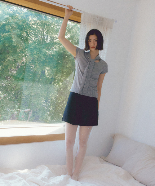 ASP CHIFFON SHORTS BLACK