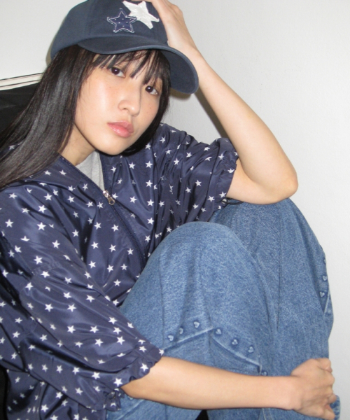 HOODED HALF SLEEVE WINDBREAKER NAVY STAR
