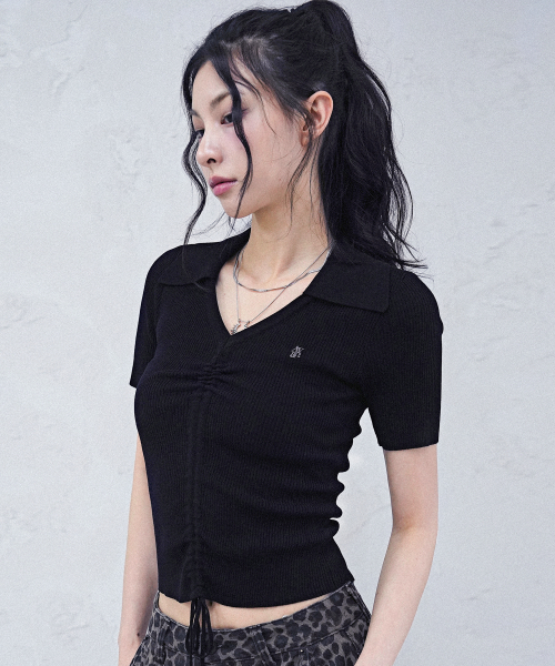 Vera Shirring Collar Knit - 5COL