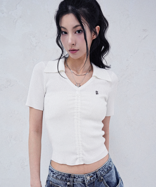 Vera Shirring Collar Knit - 5COL