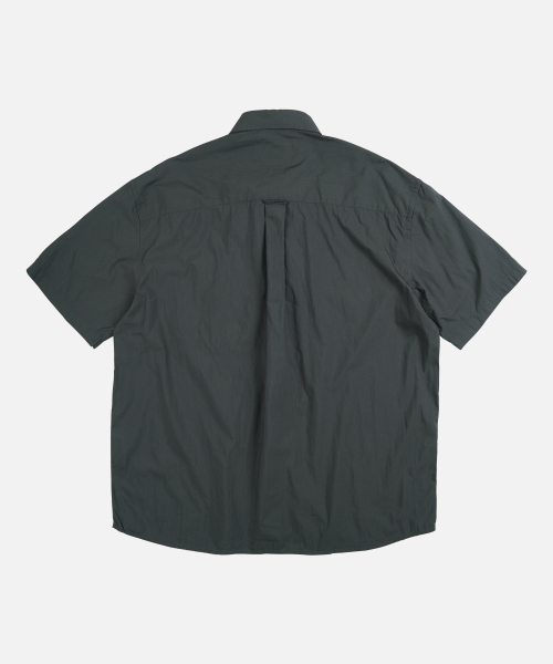 FEATHER CN RELAXED HALF SHIRT _ CHARCOAL