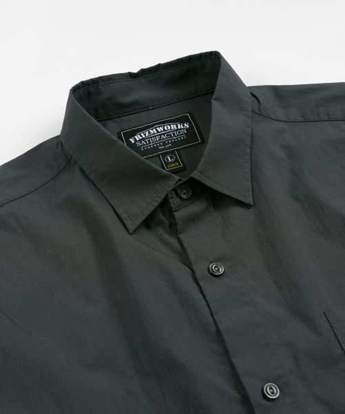 FEATHER CN RELAXED HALF SHIRT _ CHARCOAL