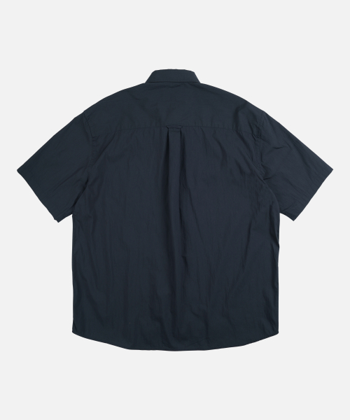FEATHER CN RELAXED HALF SHIRT _ NAVY