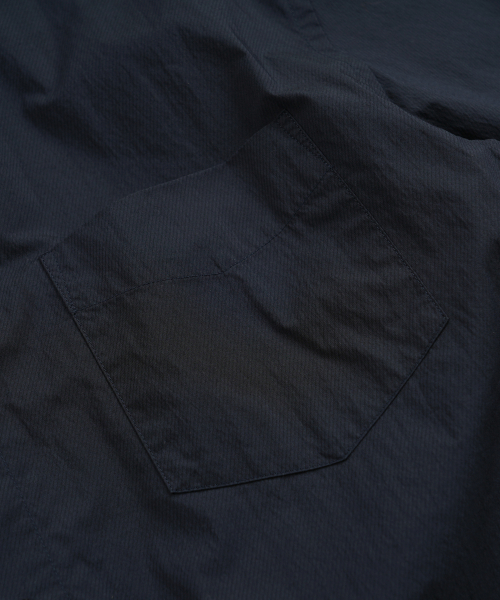 FEATHER CN RELAXED HALF SHIRT _ NAVY