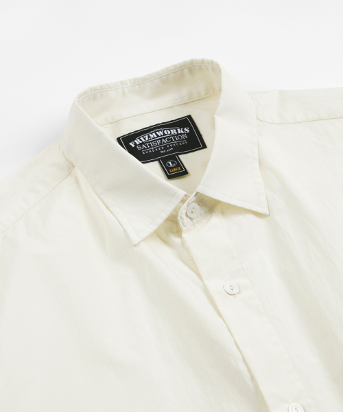 FEATHER CN RELAXED HALF SHIRT _ IVORY