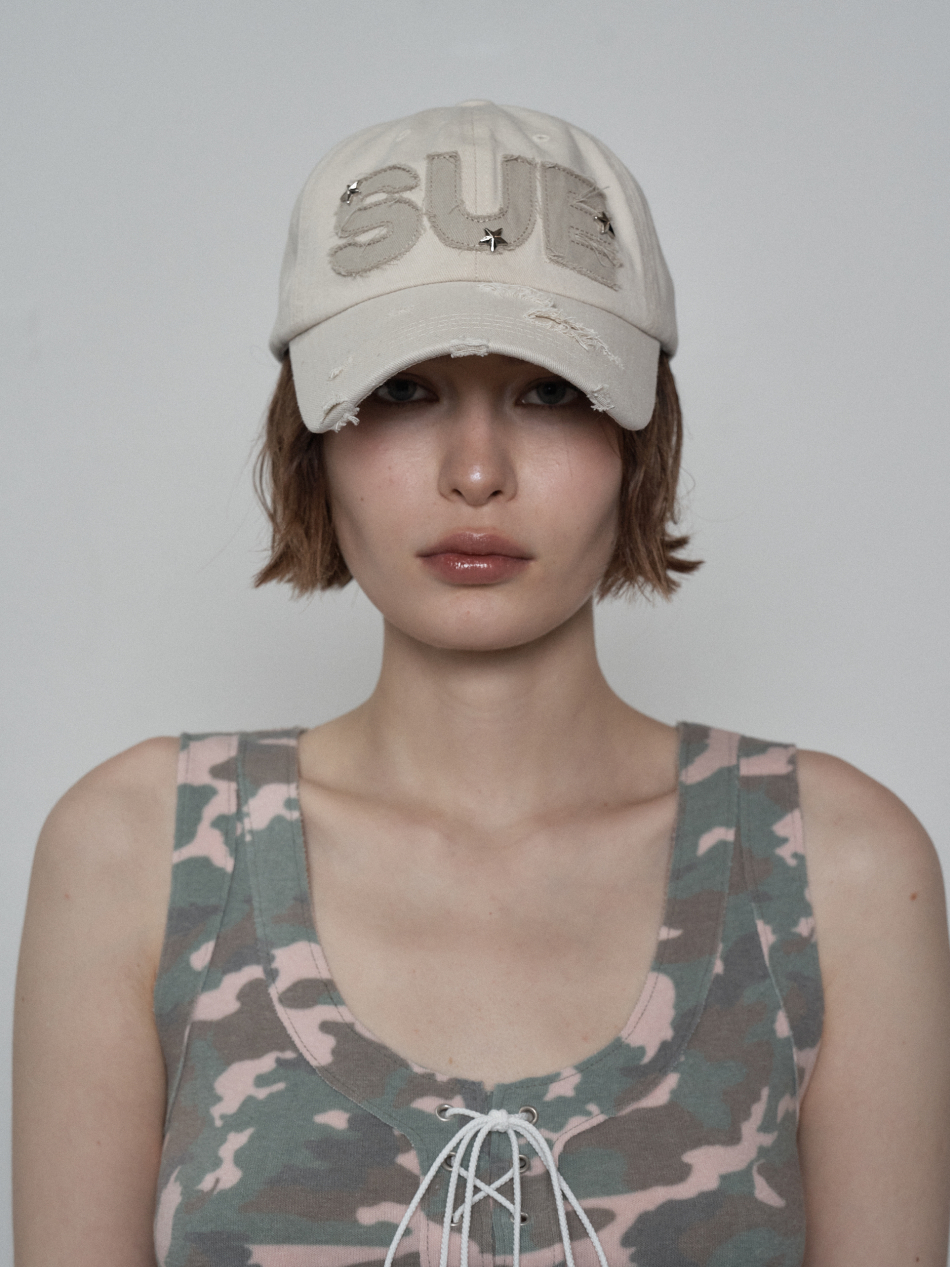 【SETUP-EXE】25ss SUE STAR BALL CAP MUSINSA | SETUPEXE SUE STAR BALL CAP / BEIGE