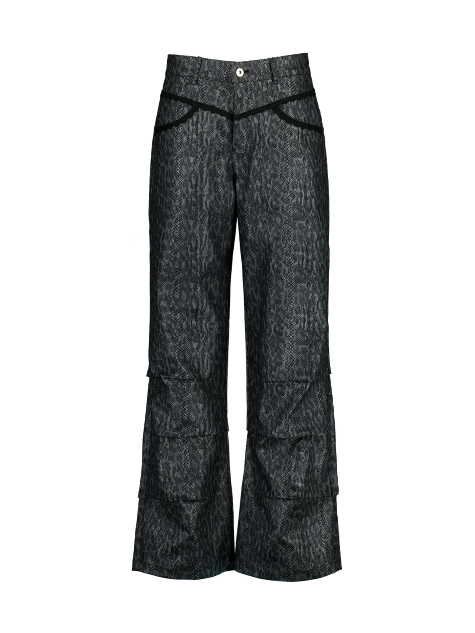 【SETUP-EXE】韓国人気★ (S,M) PYTHON LACE PANTS MUSINSA公式 | SETUPEXE PYTHON LACE PANTS / BEIGE