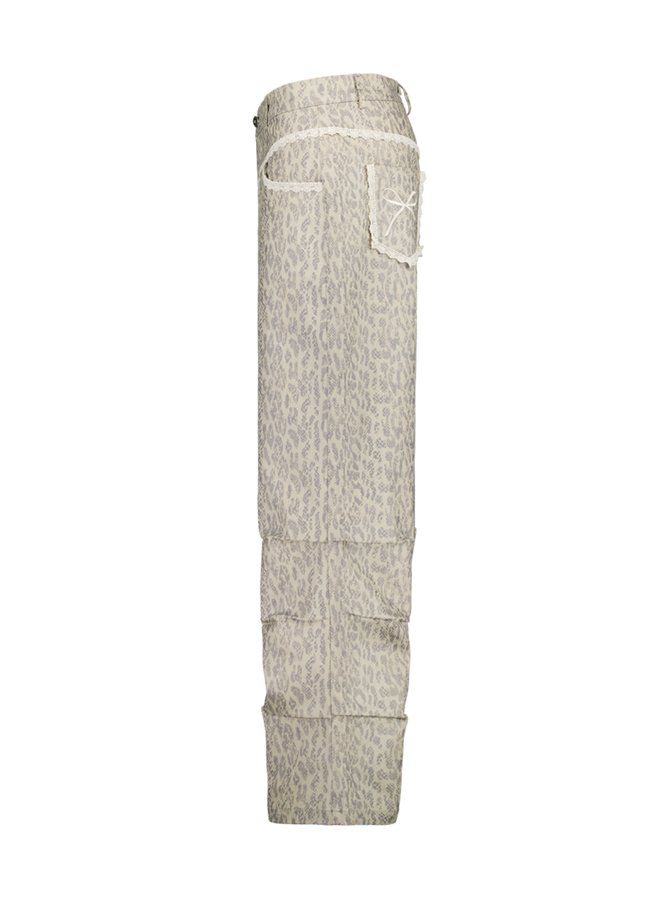 【SETUP-EXE】韓国人気★ (S,M) PYTHON LACE PANTS MUSINSA | SETUPEXE PYTHON LACE PANTS / BEIGE