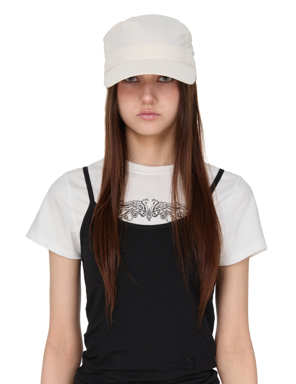 MUSINSA | SUNBURN PROJECT Punching Paisley Scarf Cap, IVORY