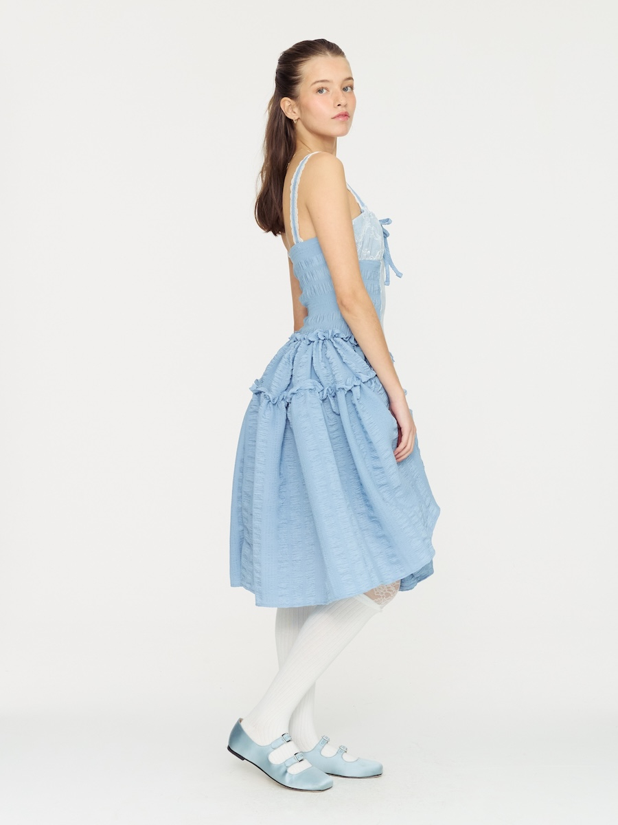 ★ GLOWNY★ LOVE SPELL MIDI DRESS 2 Colors GY25HSOP003 MUSINSA | GLOWNY LOVE SPELL MIDI DRESS (2 Colors)