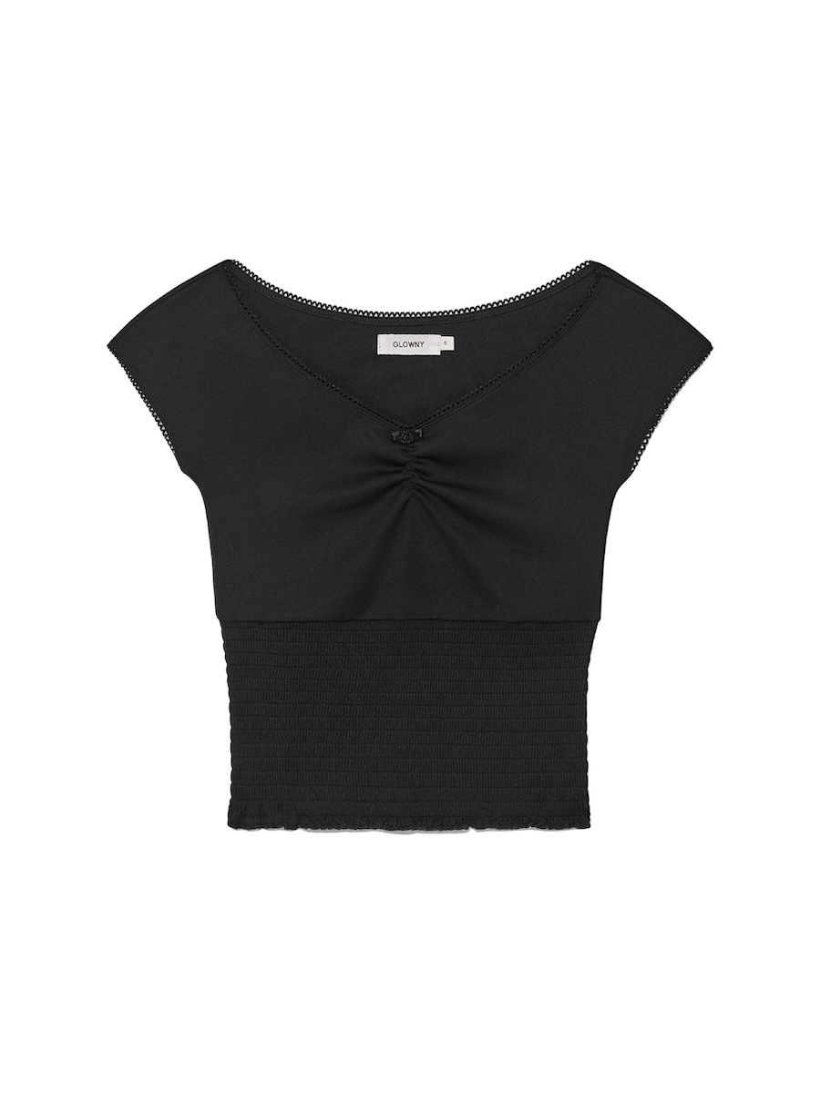MUSINSA公式 | GLOWNY PEEKABOO SMOKE TEE (6 Colors)