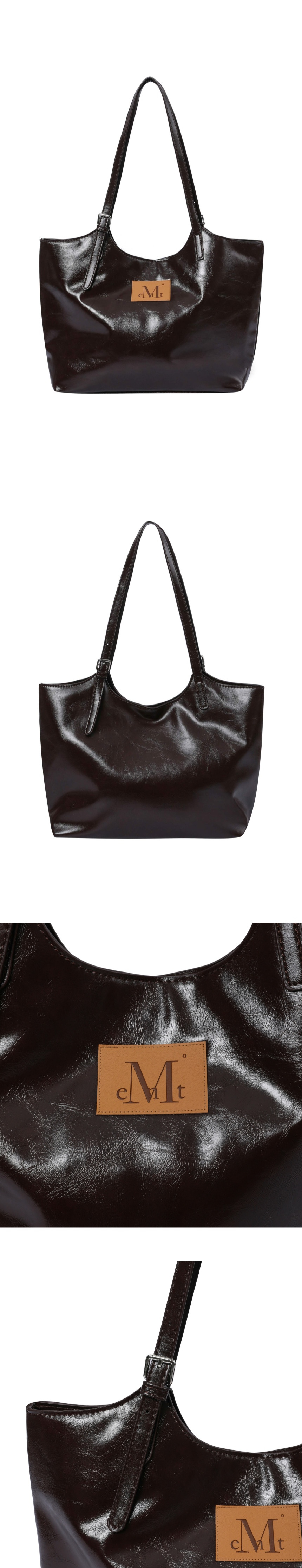 MUSINSA | MUCENT Armand Front Buckle Leather Shoulder Bag