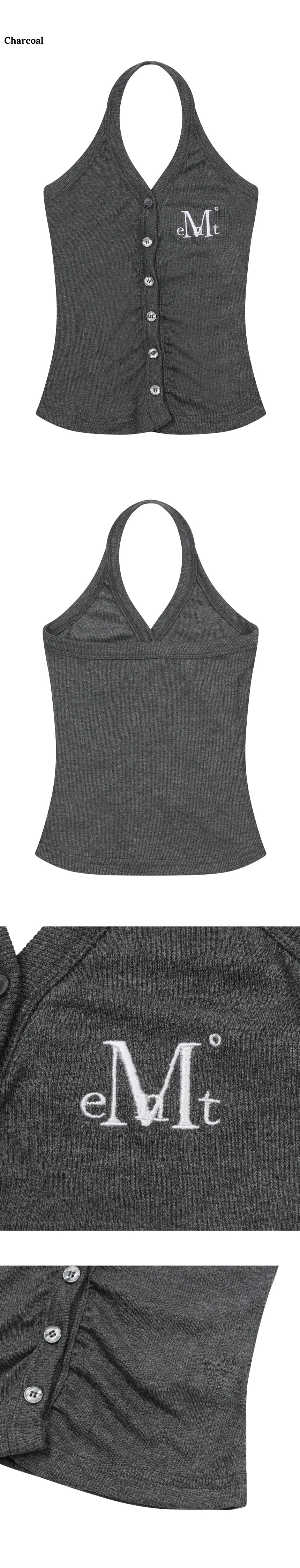 MUSINSA | MUCENT Mera Halter Neck Crop Sleeveless Nashi (4