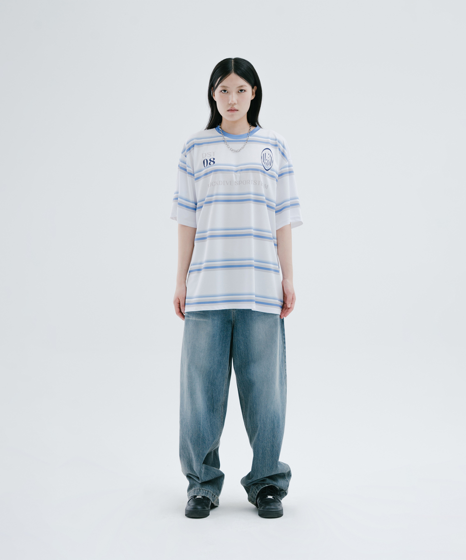 [DUCKDIVE] Captain Stripe Mesh Short Sleeve ★大人気★ MUSINSA | DUCKDIVE Captain Stripe Mesh Short Sleeve White