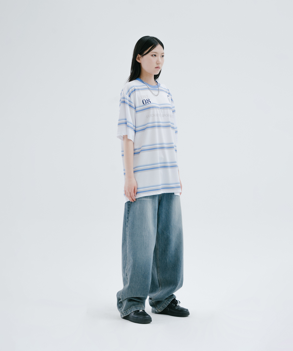 [DUCKDIVE] Captain Stripe Mesh Short Sleeve ★大人気★ MUSINSA | DUCKDIVE Captain Stripe Mesh Short Sleeve White