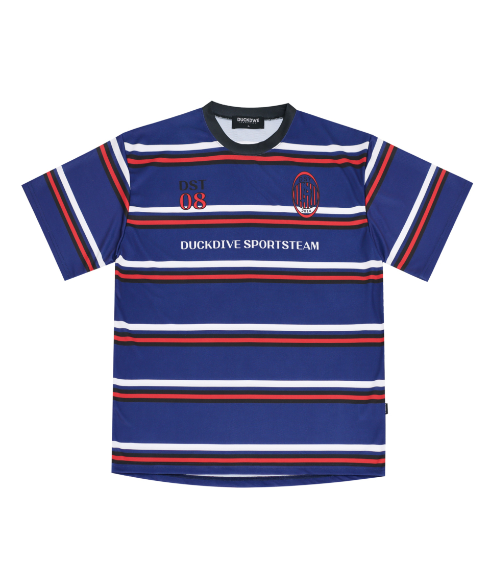 [DUCKDIVE] Captain Stripe Mesh Short Sleeve ★大人気★ MUSINSA | DUCKDIVE Captain Stripe Mesh Short Sleeve Navy