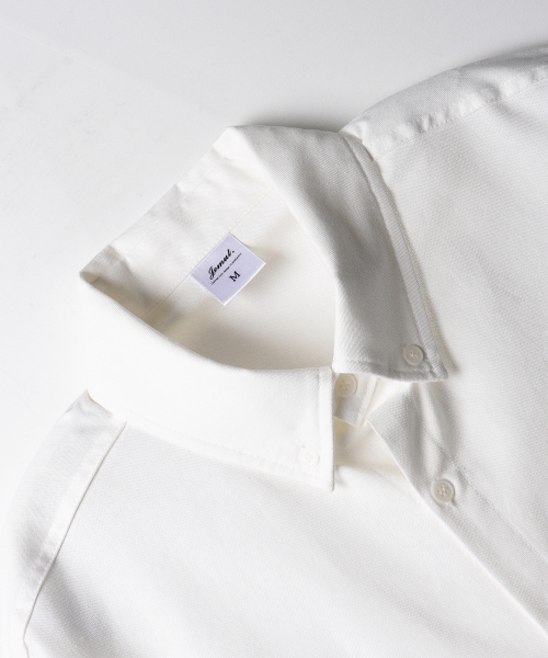 Slick BD Oxford Short Sleeved Shirt Ivory KJSS2638