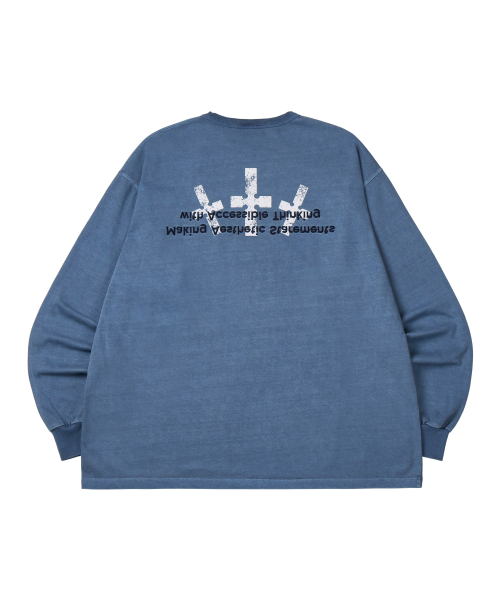 P.Crusades long sleeve _ Smoke blue