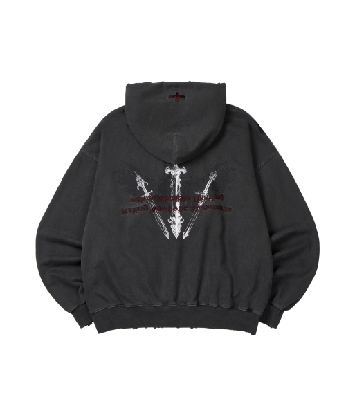 P. valiant piercer hood _ Dark gray