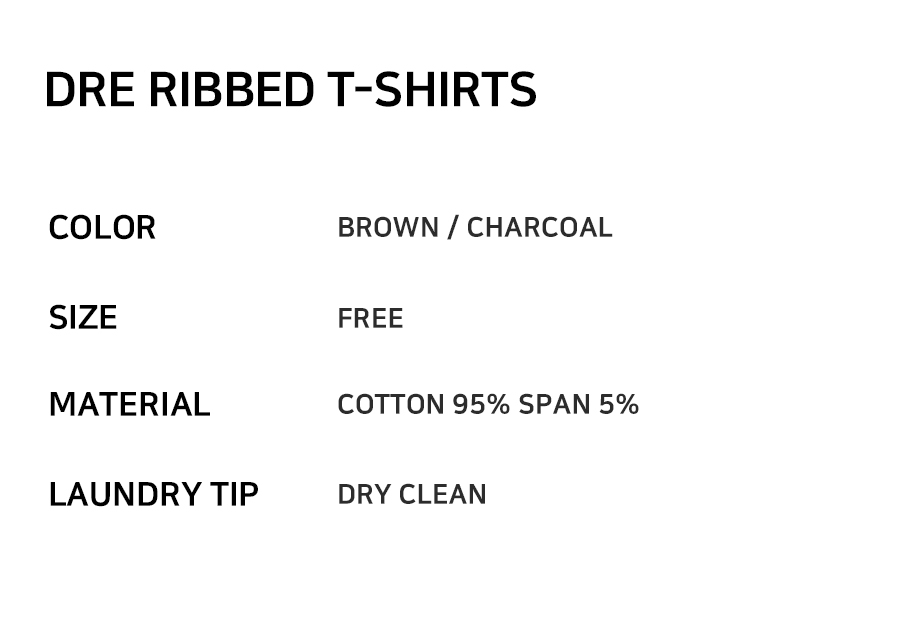 DRE RIBBED T-SHIRT 