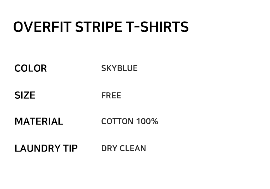 OVERFIT STRIPE T-SHIRT 