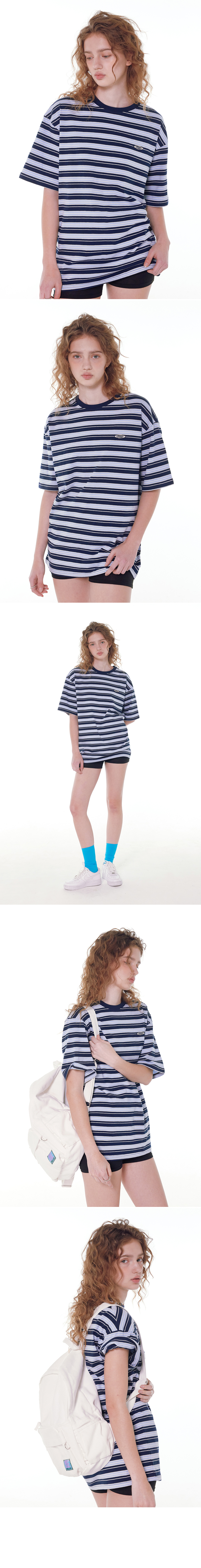 OVERFIT STRIPE T-SHIRT 