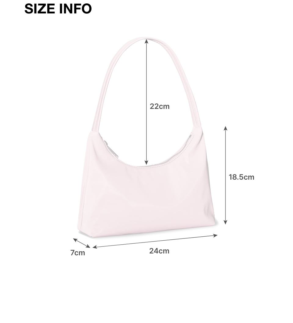MUSINSA | MUSINSA STANDARD WOMAN Women's Shiny Hobo Bag [Pink]
