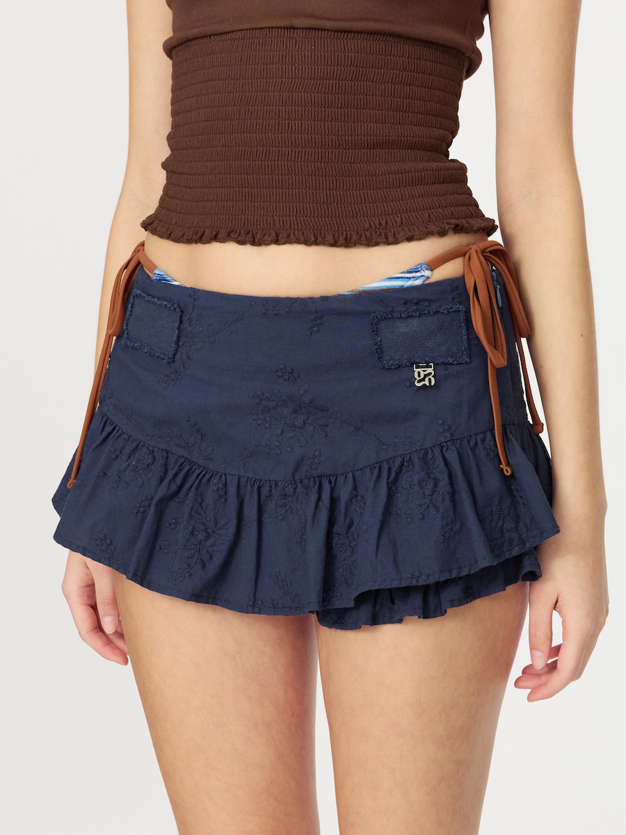 글로니(GLOWNY) RODEO MICRO MINI SKIRT (3 Colors) - 사이즈