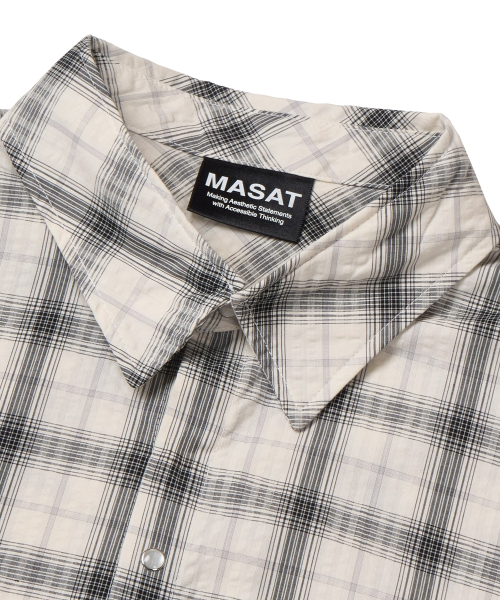 Vintage Gemstone check shirt _ Off White