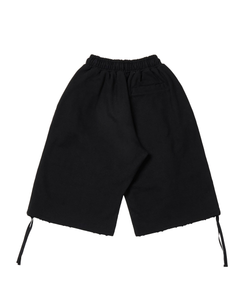 Basic cross bermuda Pants _ Black
