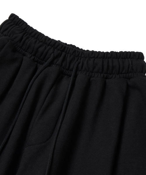 Basic cross bermuda Pants _ Black