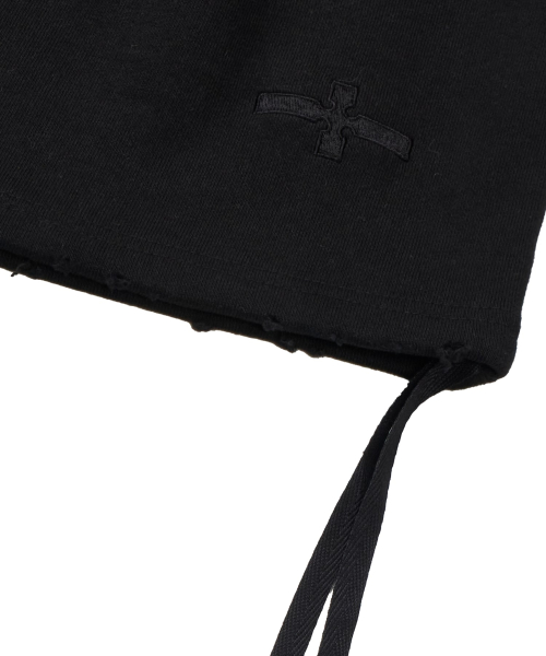 Basic cross bermuda Pants _ Black