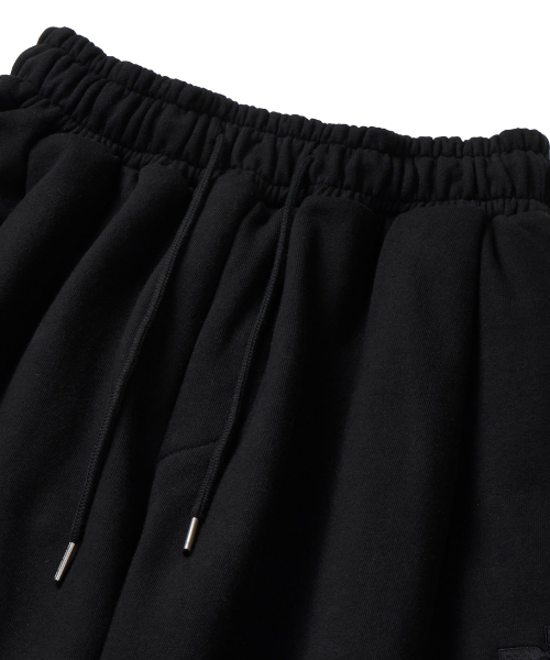Basic cross sweat Pants _ Black