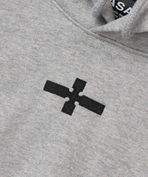 Cross String Hood _ Gray
