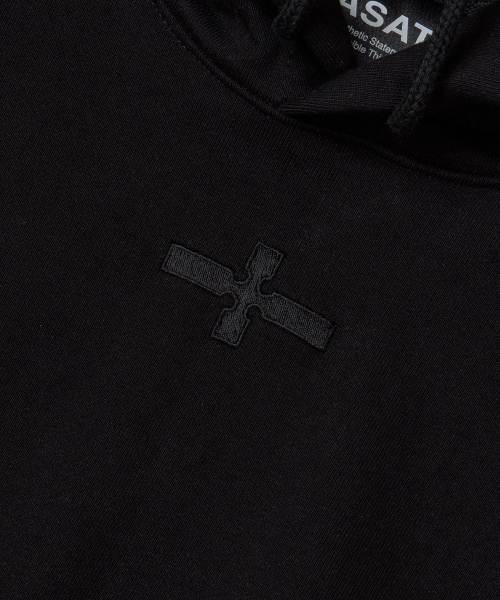 Cross String Hood _ Black