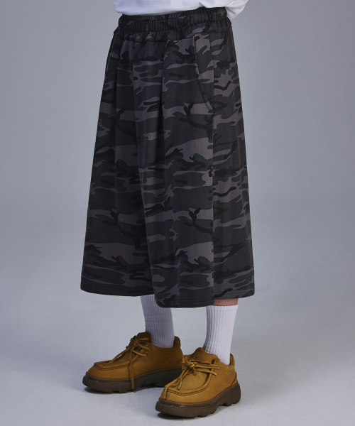Camo Bermuda Training Shorts [Gray] thumbnail 6