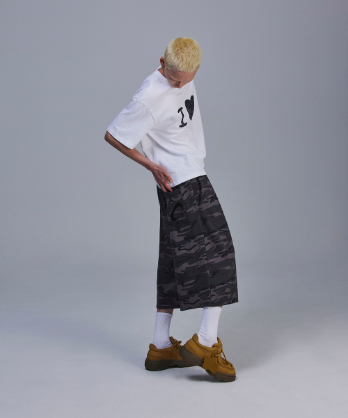 Camo Bermuda Training Shorts [Gray] thumbnail 8