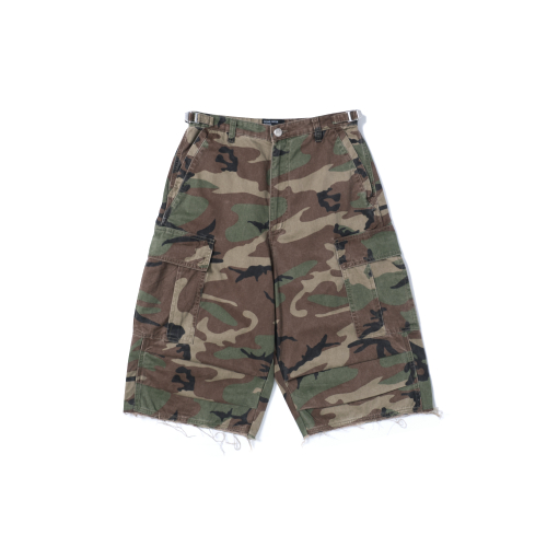 Stone washed cargo шорты (camo)