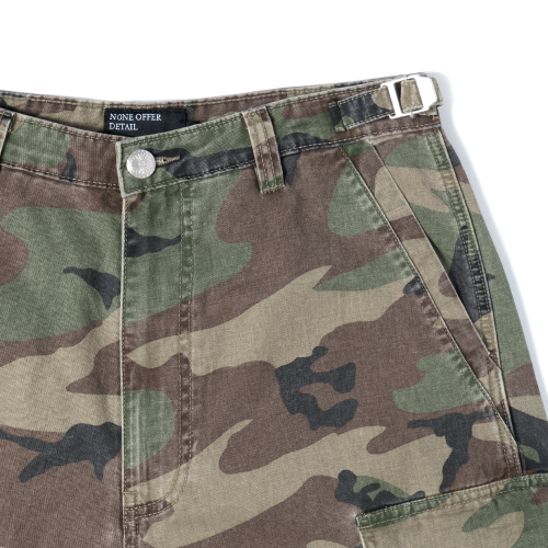 Stone washed cargo шорты (camo)
