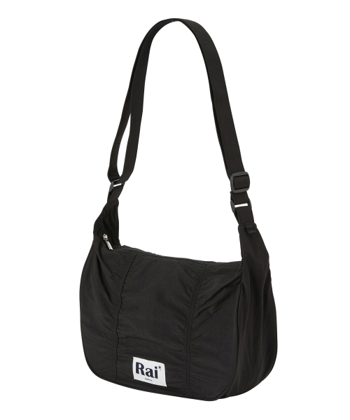 Front shirring нейлон перекрёстный bag чёрный