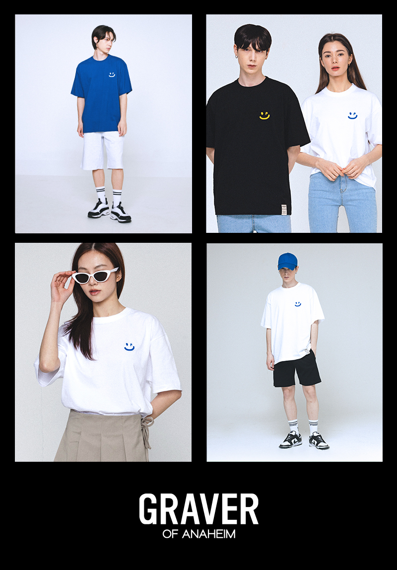 MUSINSA | GRAVER [UNISEX] SMALL DRAWING SMILE WHITE CLIP