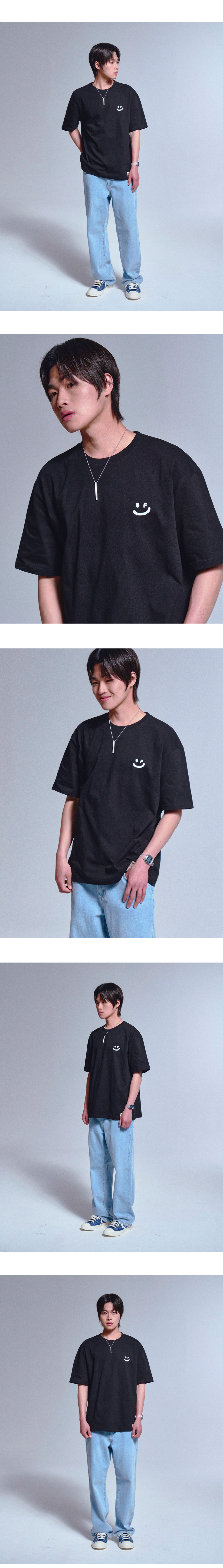 【GRAVER】Smile Drawing Red Embroidered Hooded Clip Tee The Juniper Shop Embroidered Hand Drawn Heart Toddler