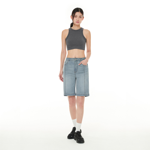 Шорты-бермуды из легкого денима Air Denim