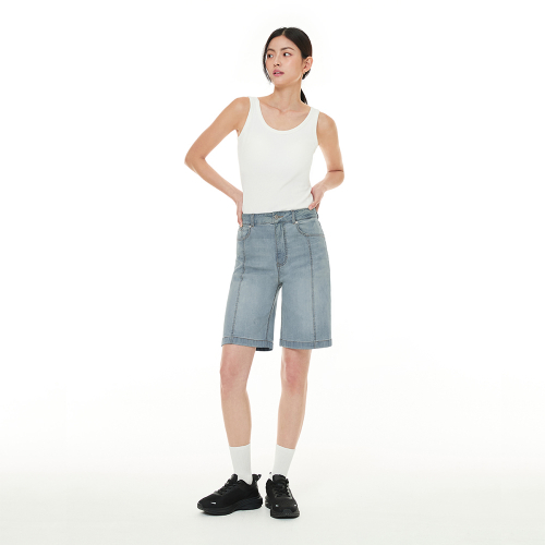 Шорты-бермуды из легкого денима Air Denim