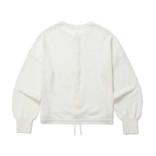 Льняной прозрачный кардиган [White]