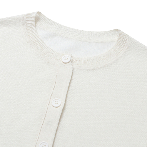 Льняной прозрачный кардиган [White]