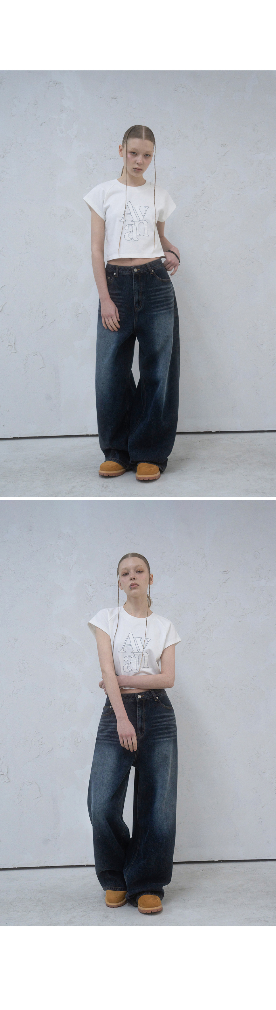 [AVANDRESS] ★24FW★韓国人気★ Basic Brush Daily Wide Pants AVANDRESS] ☆24FW☆韓国人気☆ Basic Brush Daily Wide Pants